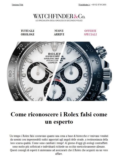 appuntamento lavoro con rolex falso|Come riconoscere un Rolex falso: Guida completa .